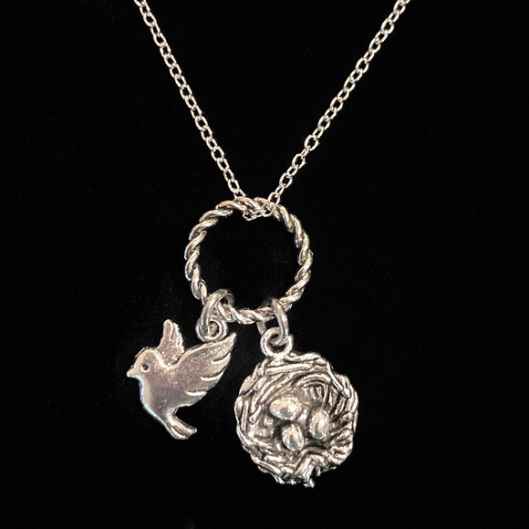 Bird Nest Charm Necklace - Picture 5 of 5